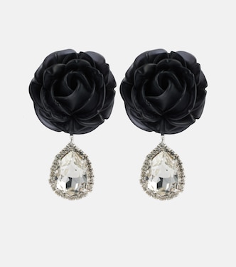 Mini Rose crystal-embellished drop earrings | Magda Butrym