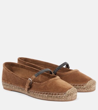 Monili suede espadrilles | Brunello Cucinelli