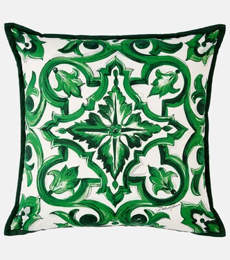 Small silk canvas cushion | Dolce&Gabbana Casa