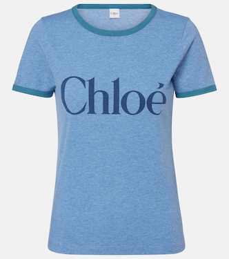 Logo cotton-blend jersey T-shirt | Chloé