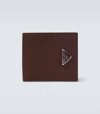 Logo leather wallet  | Prada