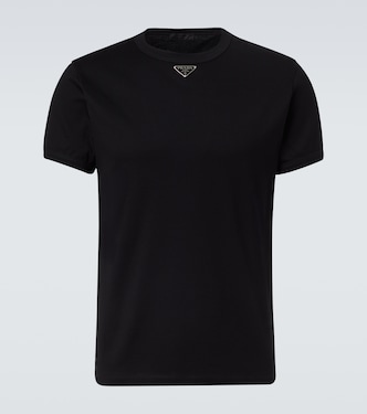 Triangle cotton jersey T-shirt | Prada