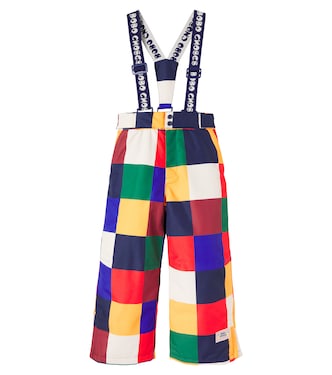 Multicolor Tiles ski salopettes | Bobo Choses