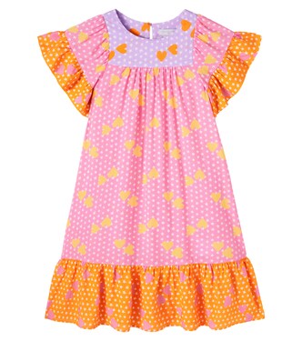 Colorblocked printed dress | Stella McCartney Kids