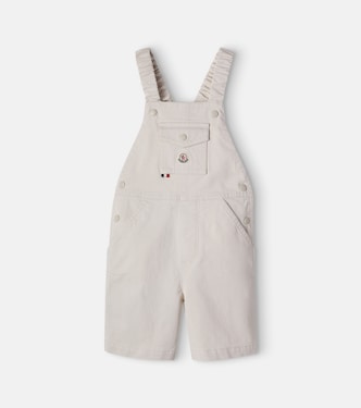 Baby cotton-blend twill overalls | Moncler Enfant