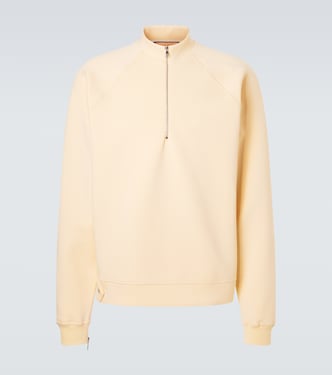 Felpa in misto cotone con zip corta | Plan C