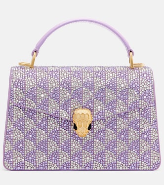 Serpenti Forever Mini leather top-handle bag | Bvlgari