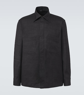 Regis silk shirt jacket | Saman Amel