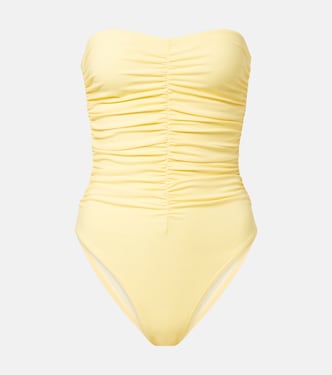 Gathered bandeau swimsuit | Karla Colletto