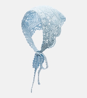 Crochet cotton head scarf  | Anna Kosturova
