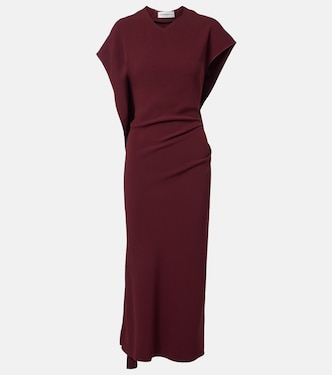 Victoria draped cady midi dress | Victoria Beckham
