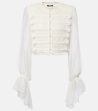 Jacke aus Bouclé mit Seide | Balmain