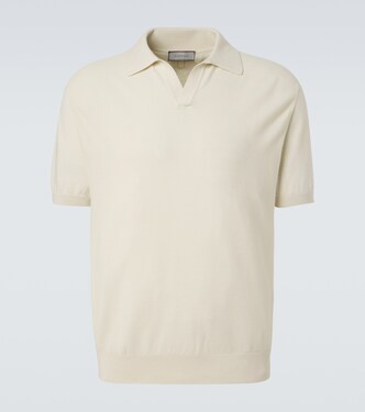 Cotton and silk polo shirt | Canali