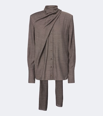 Scarf-detail blouse | Mugler