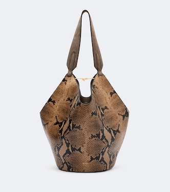 Sac Lotus Small en cuir à effet serpent | Khaite