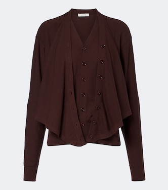 Cardigan en laine mélangée | Lemaire
