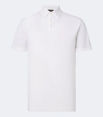 Cotton jersey polo shirt | Slowear