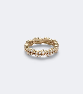 Set de anillos para smart ring Ivy en oro de 18 ct con diamantes | Suzanne Kalan