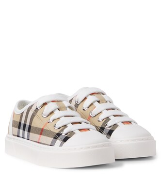 Burberry Check canvas sneakers | Burberry Kids