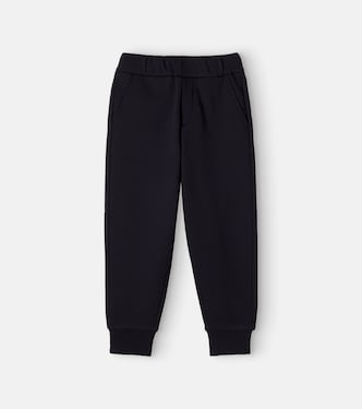 Teddy-trimmed cotton sweatpants | Moncler Enfant