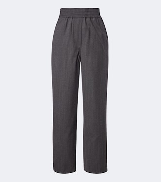 Pinstripe virgin wool straight pants | Jacquemus
