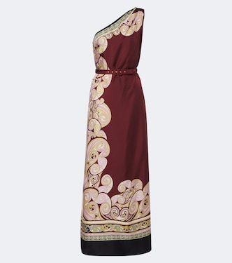Bedrucktes Maxikleid Kells aus Seiden-Twill | La DoubleJ