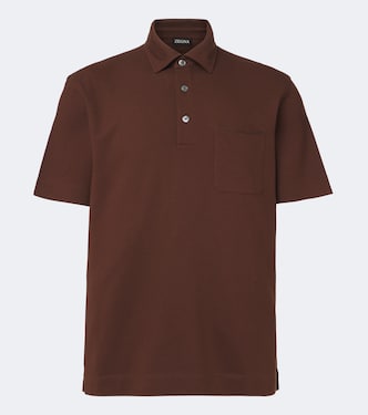 Cotton piqué polo shirt | Zegna