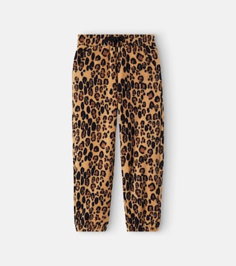 Leopard print fleece pants | Mini Rodini