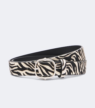 Depson zebra-print calf hair belt | Isabel Marant