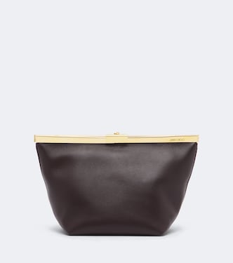 Ganache leather clutch | Jimmy Choo