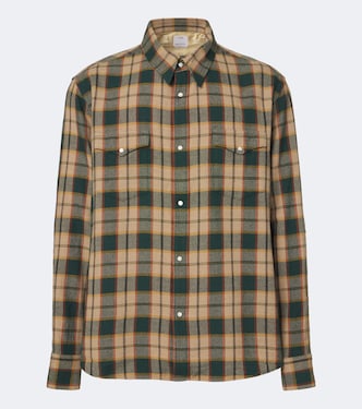 Meridian plaid wool and linen shirt | Visvim