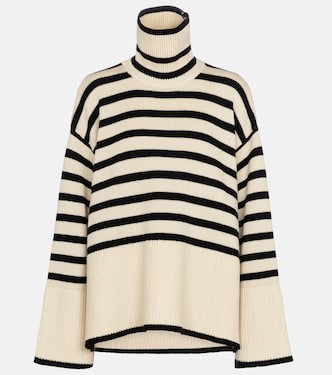 Striped turtleneck wool-blend sweater | Toteme
