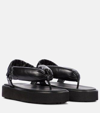 Sandalen aus Leder | Miu Miu