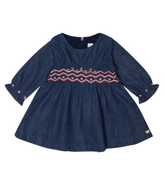 Baby embroidered chambray dress | Tartine et Chocolat