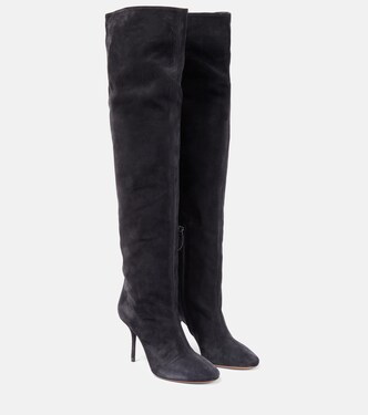 Fluide 90 suede boots | Alaïa