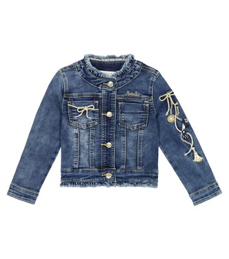 Veste brodée en jean | Monnalisa