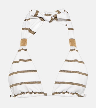 St Tropez striped bikini top | Heidi Klein