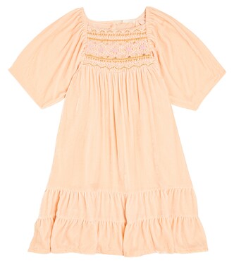 Olivina smocked velvet dress | Louise Misha