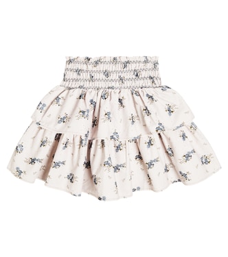 Gonna Akiko in cotone con stampa floreale | C'era Una Volta