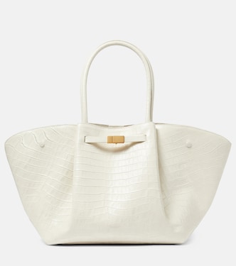 New York croc-effect leather tote bag | DeMellier