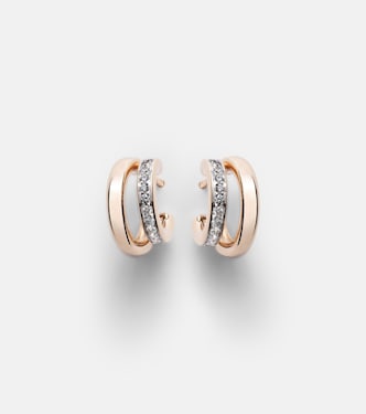 Pomellato Together 18kt rose gold earrings with diamonds | Pomellato