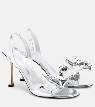 Le Cadeau 95 mirrored leather sandals | Mach & Mach