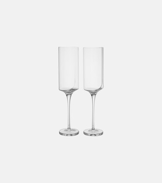 Hew set of 2 champagne flute glasses | Zaha Hadid Design