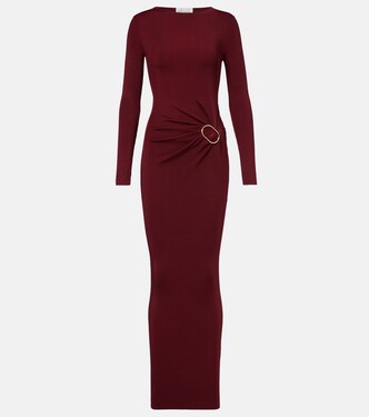 Gathered jersey maxi dress | Roland Mouret