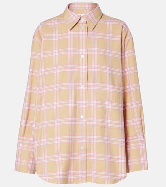 Checked cotton flannel overshirt | Róhe