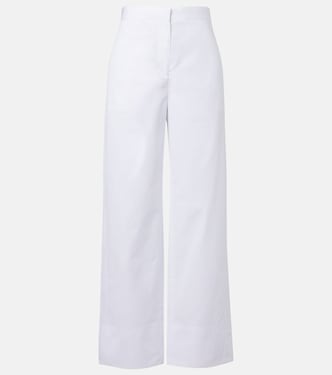 Twisted Seam cotton poplin wide-leg pants | Toteme