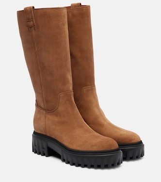 H700 Stivali suede knee-high boots | Hogan
