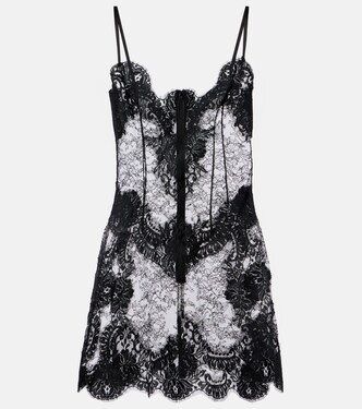 Sheer lace minidress | Dolce&Gabbana