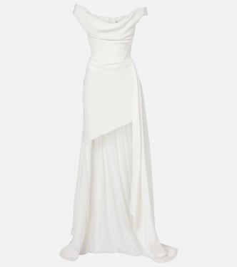 Bridal Comet asymmetric silk bustier gown | Vivienne Westwood