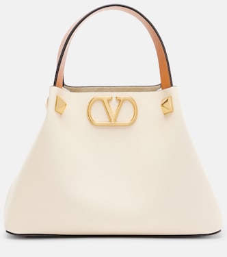 VLogo Small leather top-handle bag | Valentino Garavani